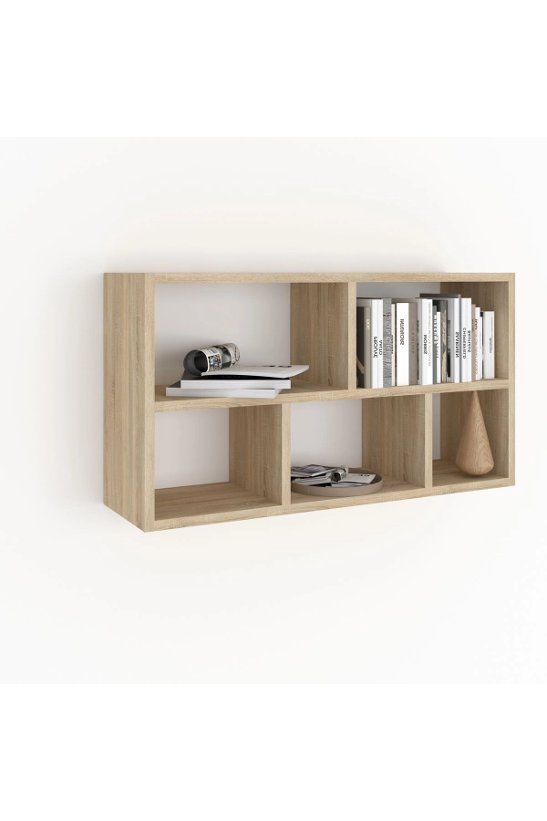 Połka wisząca 4P dąb sonoma 80x50x20 cm - pozioma lub pionowa